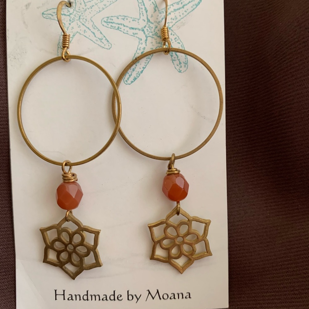 Handcrafted earrings, one of kind